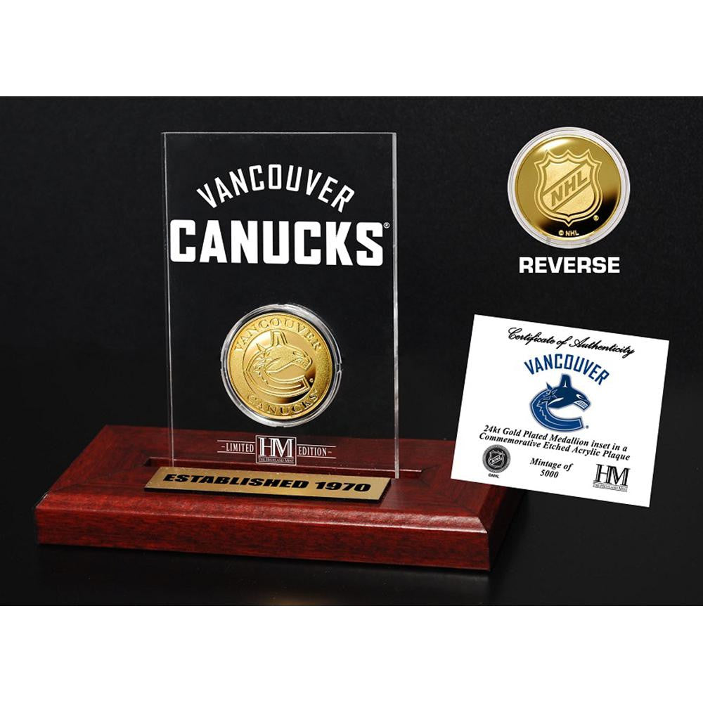 Vancouver Canucks Etched Acrylic Desktop