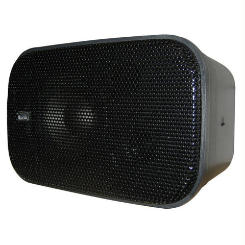 PolyPlanar Compact Box Speaker - 7-1-2&quot; x 4-15-16&quot; x 4-15-16&quot; - (Pair) Black