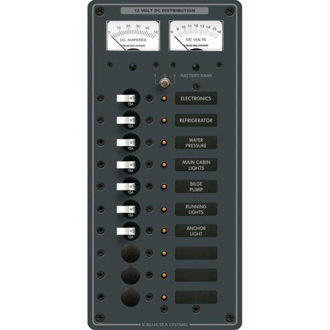 Blue Sea 8082 DC 10 Position Toggle Branch Circuit Breaker Panel