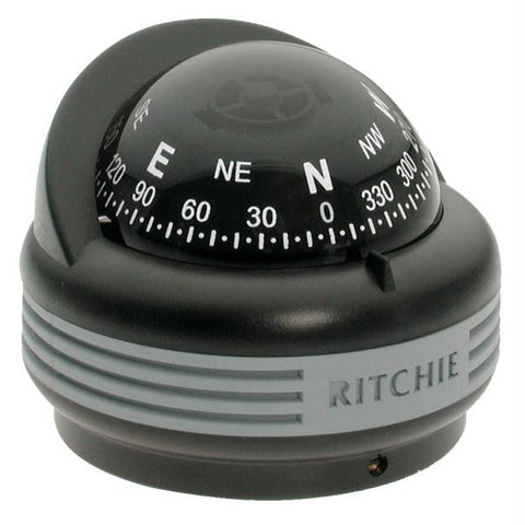Ritchie TR-33 Trek Compass - Surface Mount - Black