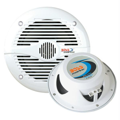 Boss Audio MR50W 5.25&quot; Round Marine Speakers - (Pair) White