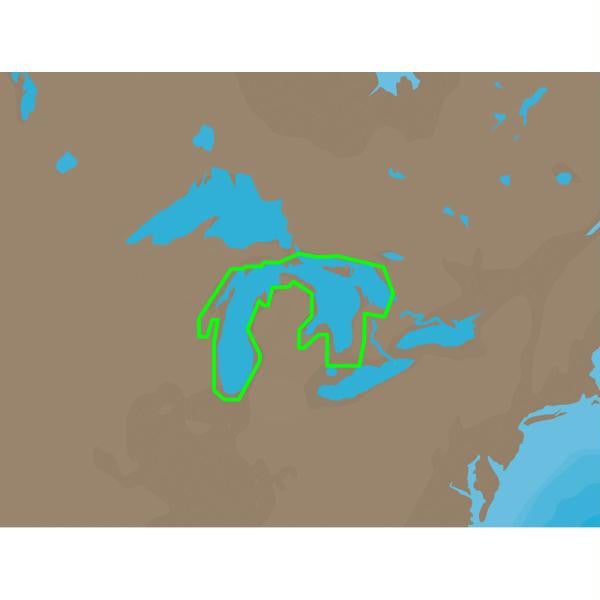 C-MAP NT+ NA-C102 - Lakes Michigan & Huron - Furuno FP-Card