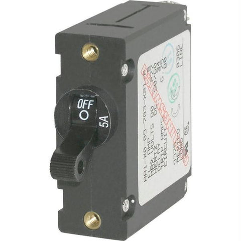 Blue Sea 7221 AC - DC Single Pole Magnetic World Circuit Breaker  -  30 Amp