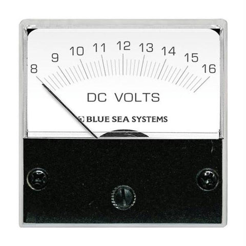 Blue Sea 8028 DC Analog Micro Voltmeter - 2&quot; Face, 8-16 Volts DC