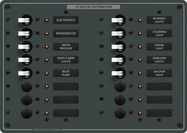 Blue Sea 8377 Panel DC 16 Position