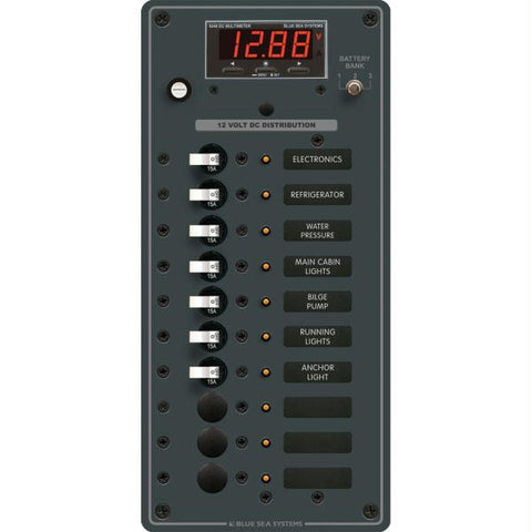 Blue Sea 8402 DC 10 Position w-Multi-Function Meter