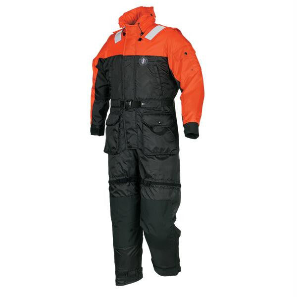 Mustang Deluxe Anti-Exposure Coverall & Worksuit - MED - Orange-Black