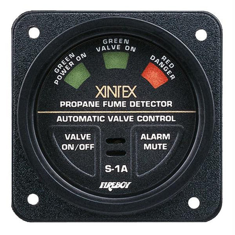 Xintex S-1A 2&quot; Square Bezel Propane Detector w-Plug-In Sensor & Solenoid Valve