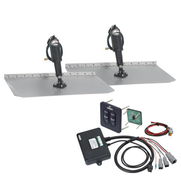 Lenco 12&quot;x12&quot; Standard Trim Tab Kit w-Standard Tactile Switch 12V