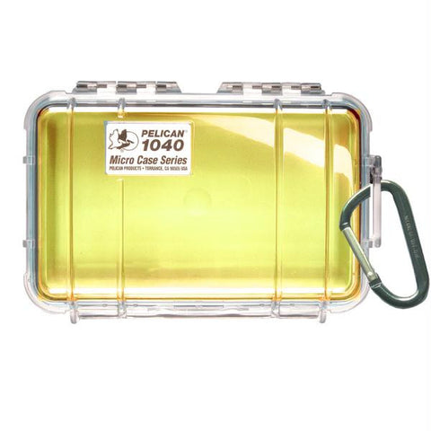 Pelican 1040 Micro Case w-Clear Lid - Yellow