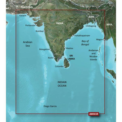 Garmin BlueChart&reg; g2 Vision&reg; HD - VAW003R - Indian Subcontinent - microSD&trade;-SD&trade;