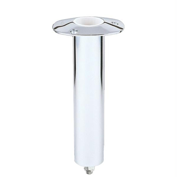 Lee's 0&#176; Stainless Steel Swivel Base Flush Mount Rod Holder - Extra Long Tube 2.25&quot; OD X 14.5&quot; Tube