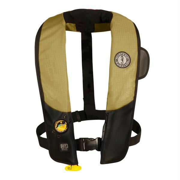 Mustang Deluxe Automatic Inflatable PFD - Tan-Black