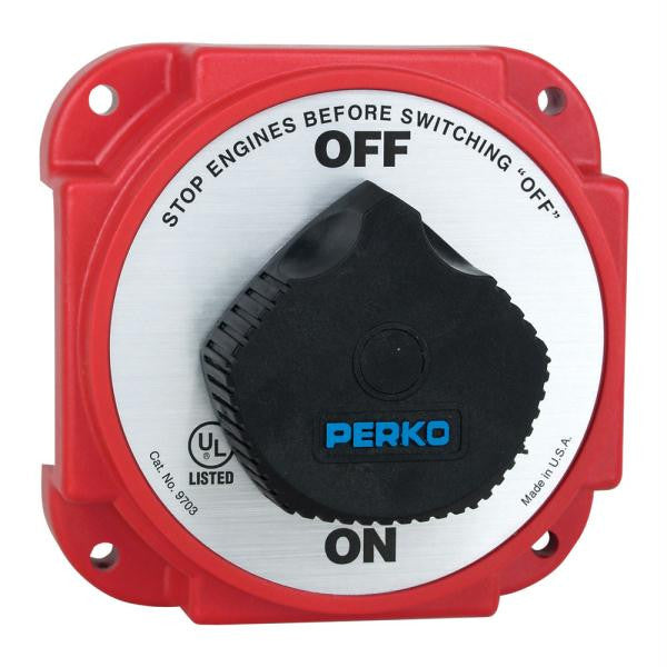 Perko 9703DP Heavy Duty Battery Disconnect Switch w- Alternator Field Disconnect