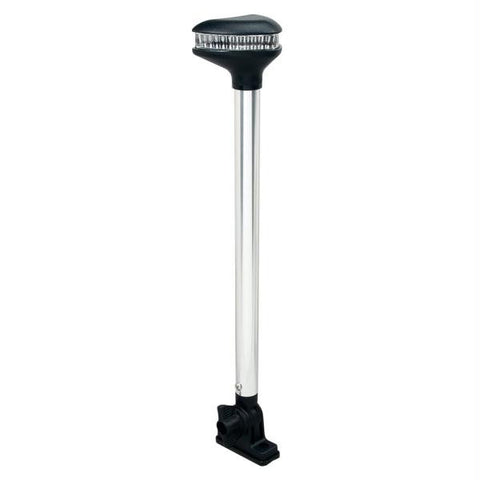Perko Stealth Series - L.E.D. Fold Down White All-Round Light - Vertical Mount - 13-3-8&quot;
