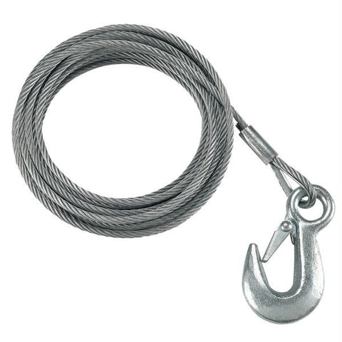 Fulton 3-16&quot; x 25' Galvanized Winch Cable - 4,200 lbs. Breaking Strength