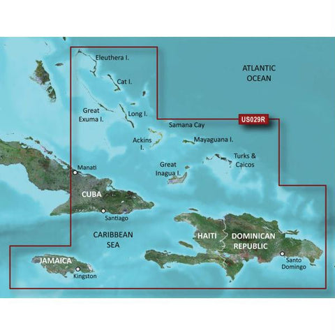 Garmin BlueChart&reg; g2 HD - HXUS029R - Southern Bahamas - microSD&trade;-SD&trade;