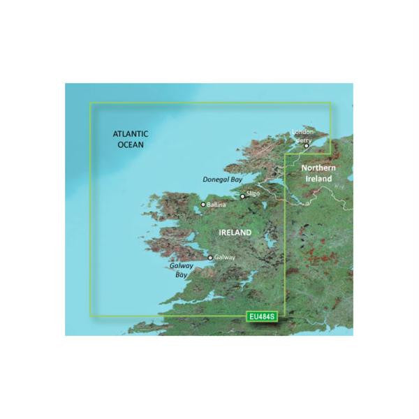 Garmin BlueChart&reg; g2 HD - HXEU484S - Ireland North - West - microSD&trade;-SD&trade;