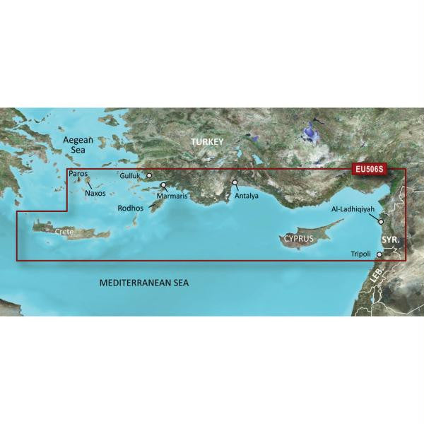 Garmin BlueChart&reg; g2 HD - HXEU506S - Crete To Cyprus - microSD&trade;-SD&trade;