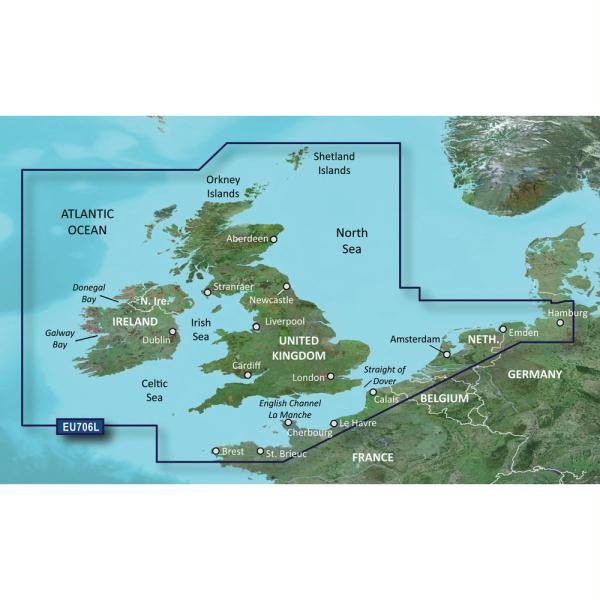 Garmin BlueChart&reg; g2 HD - HXEU706L - UK & Ireland - microSD&trade;-SD&trade;