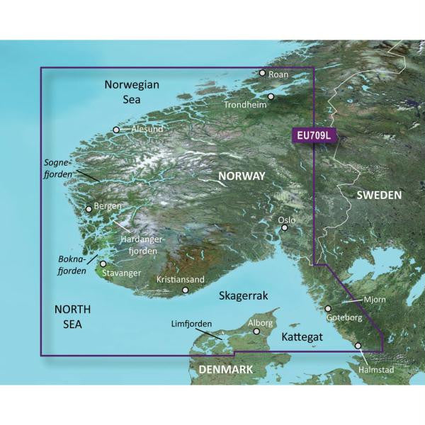 Garmin BlueChart&reg; g2 HD - HXEU709L - South Norway - microSD&trade;-SD&trade;