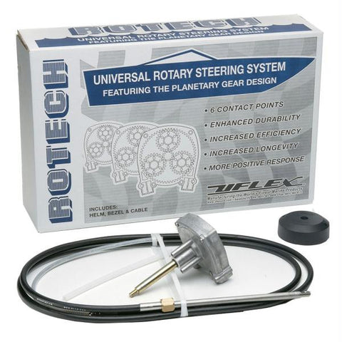 UFlex Rotech 15' Rotary Steering Package - Cable, Bezel, Helm