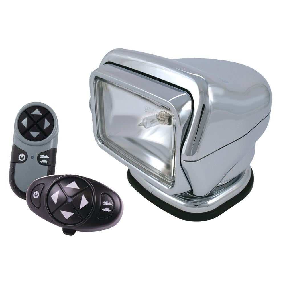 Golight Stryker Searchlight 12V w-Wireless Dash & Handheld Remote - Chrome