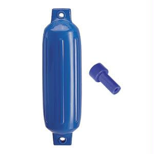 Polyform G-3 Twin Eye Fender 5.5&quot; x 19&quot; - Blue w-Air Adapter