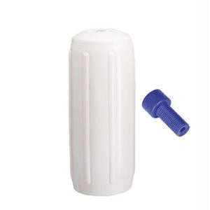 Polyform HTM-2 Hole Through Middle Fender 8.5&quot; x 20.5&quot; - White w-Air Adapter