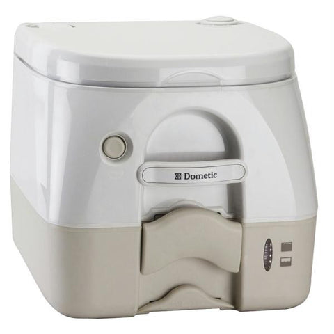 Dometic - 974 Portable Toilet 2.6 Gallon - Tan w-Brackets