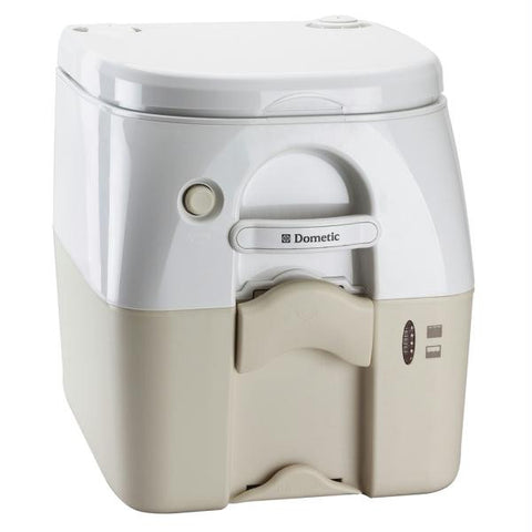 Dometic - SeaLand 975 Portable Toilet 5.0 Gallon - Tan w-Brackets