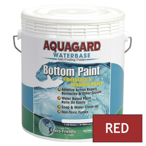 Aquagard Waterbased Anti-Fouling Bottom Paint - 1Gal - Red