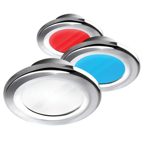 i2Systems Apeiron A3120 Screw Mount Light - Red, Cool White & Blue - Chrome Finish