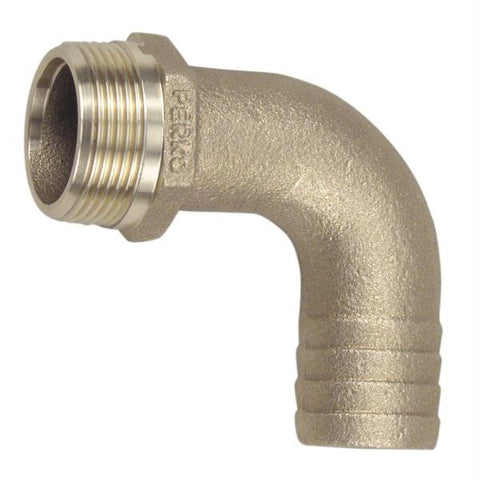 Perko 1&quot; Pipe to Hose Adapter 90 Degree Bronze MADE IN THE USA