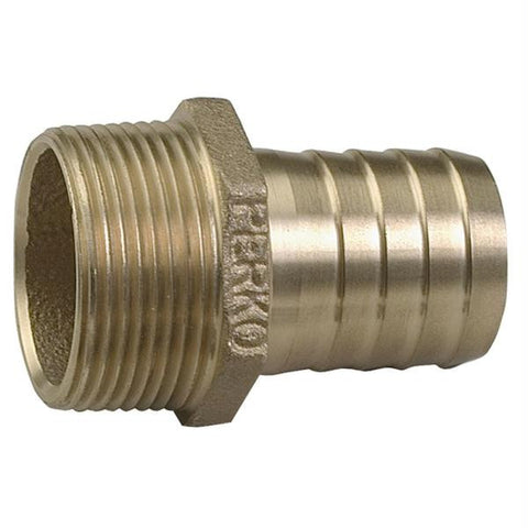 Perko 1-2&quot; Pipe to Hose Adapter Straight Bronze MADE IN THE USA