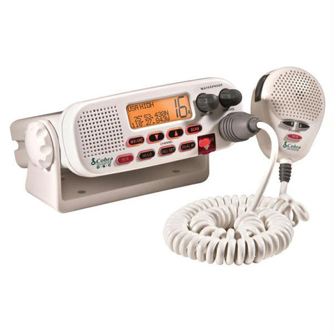 Cobra MR45-D Fixed Mount Class D Submersible VHF Radio - White