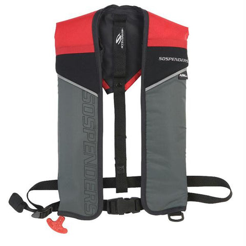 SOSpenders 1431 24G A-M Easy Repack Inflatable Vest - Red
