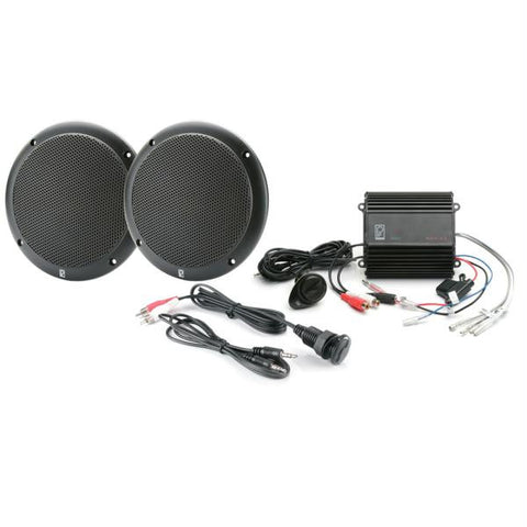PolyPlanar MP3-KIT-AB MP3 Input-Speaker-Amp Kit - Black
