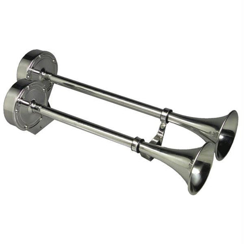 Ongaro Deluxe SS Dual Trumpet Horn - 24V