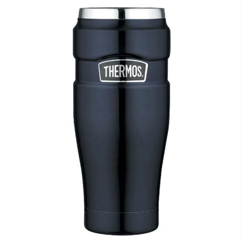 Thermos Stainless King&trade; Vacuum Insulated Travel Tumbler - 16 oz. - Stainless Steel-Midnight Blue