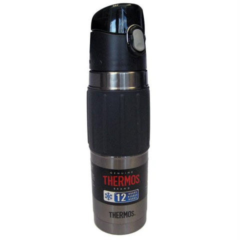 Thermos Vacuum Insulated Hydration Bottle - 18 oz. - Stainless Steel-Charcoal