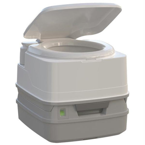 Thetford Porta Potti 260P MSD Marine Toilet with Piston Pump, Level Indicator, and Hold-Down Kit