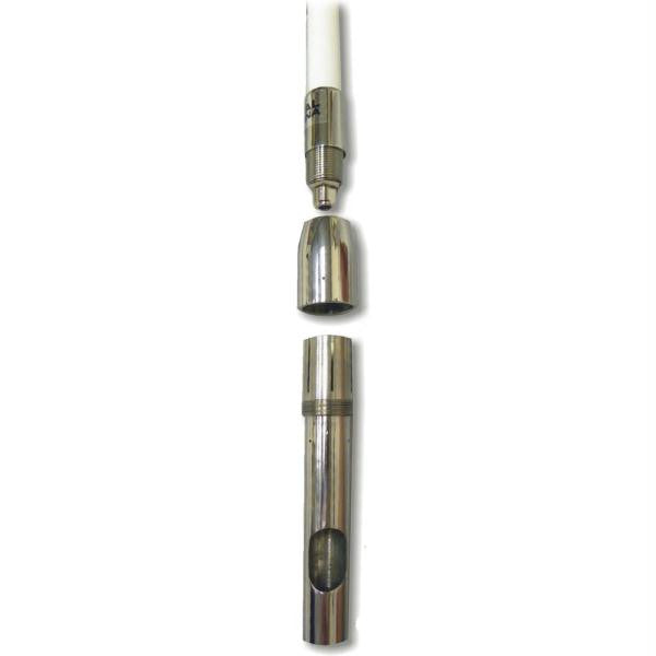 Digital VHF 8' White 6DB Collet Ferrule Antenna