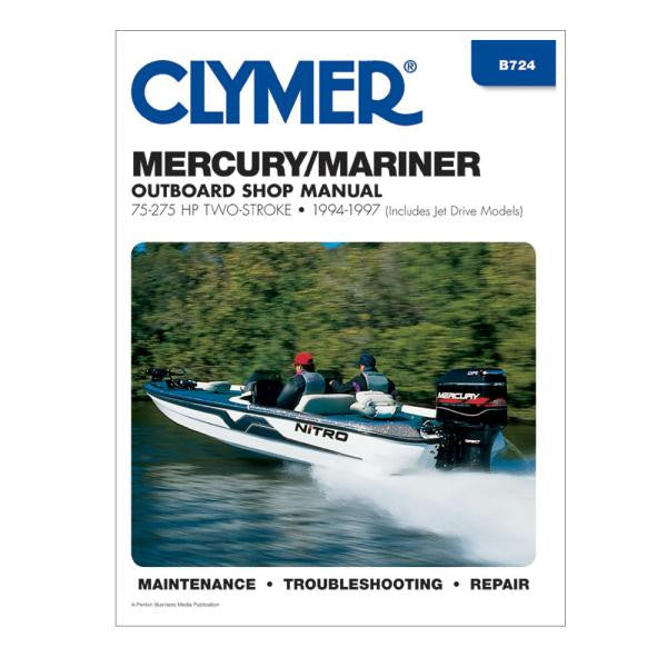 Clymer Mercury-Mariner 75-275 HP Two-Stroke Outboards (Includes Jet Drive Models) (1994-1997)