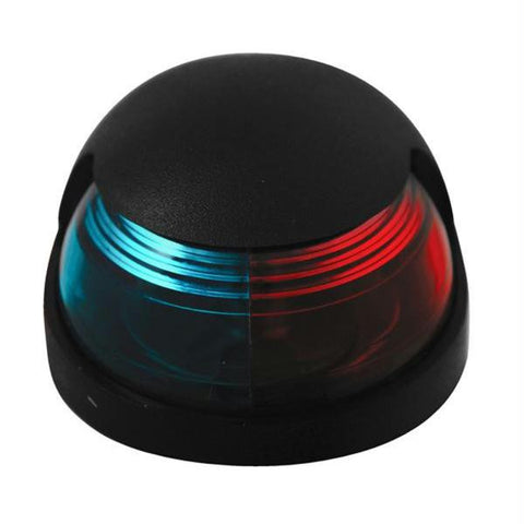 Attwood Quasar&#153; 2-Mile Deck Mount, Bi-Color Red-Green Combo Sidelight - 12V - Black Housing