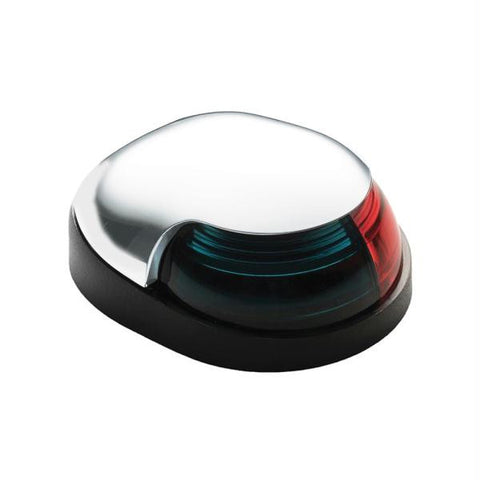 Attwood Quasar&#153; 2-Mile Deck Mount, Bi-Color Red-Green Combo Sidelight - 12V - White Housing