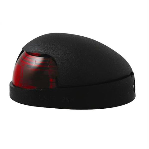 Attwood Quasar&#153; 2-Mile Deck Mount, Red Sidelight - 12V - Black Housing