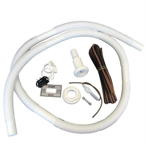 Attwood Bilge Pump Installation Kit w-Switch, 3-4&quot; Hose Clamps & 20' Wire Fuse Holder