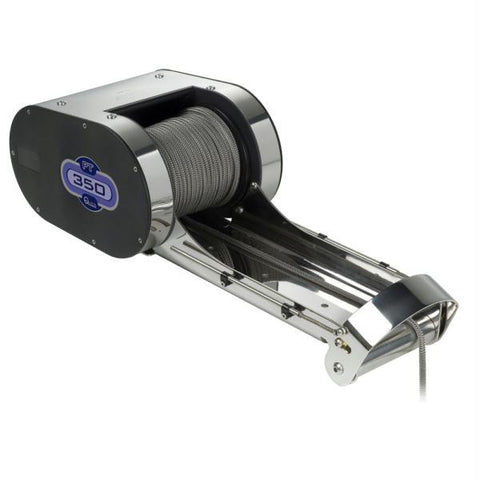 Quick PTR 350 Pontoon Windlass w-Stainless Steel Bow Roller & 20lb Rubber Coated Anchor