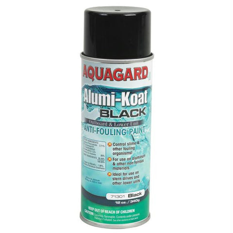Aquagard II Alumi-Koat Spray f-Outboards & Outdrives - 12oz - Black